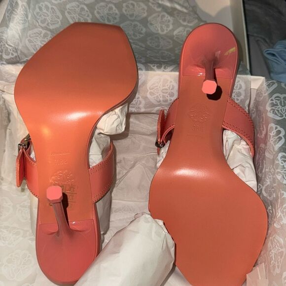 1090.00 NIB Alexander McQueen Box Buckle-Detailed Heeled Sandals 38 1/2 - Picture 10 of 14